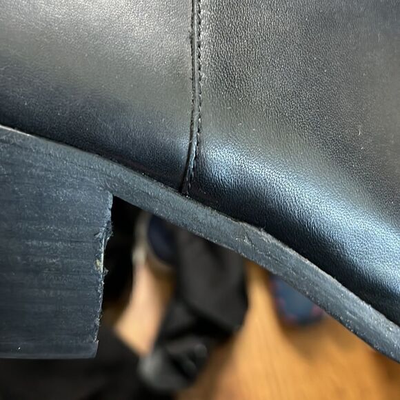 Madewell Black Leather Pauline Boot Zipper in Heel 8.5 - Picture 10 of 13